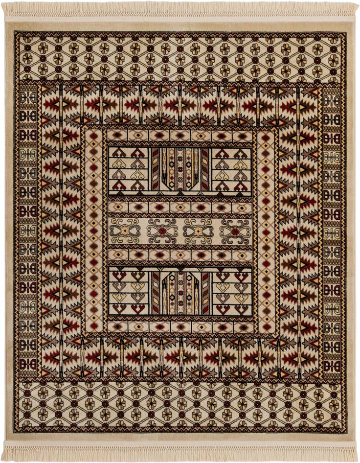 Detail image of 6' x 6' Bokhara Square Rug