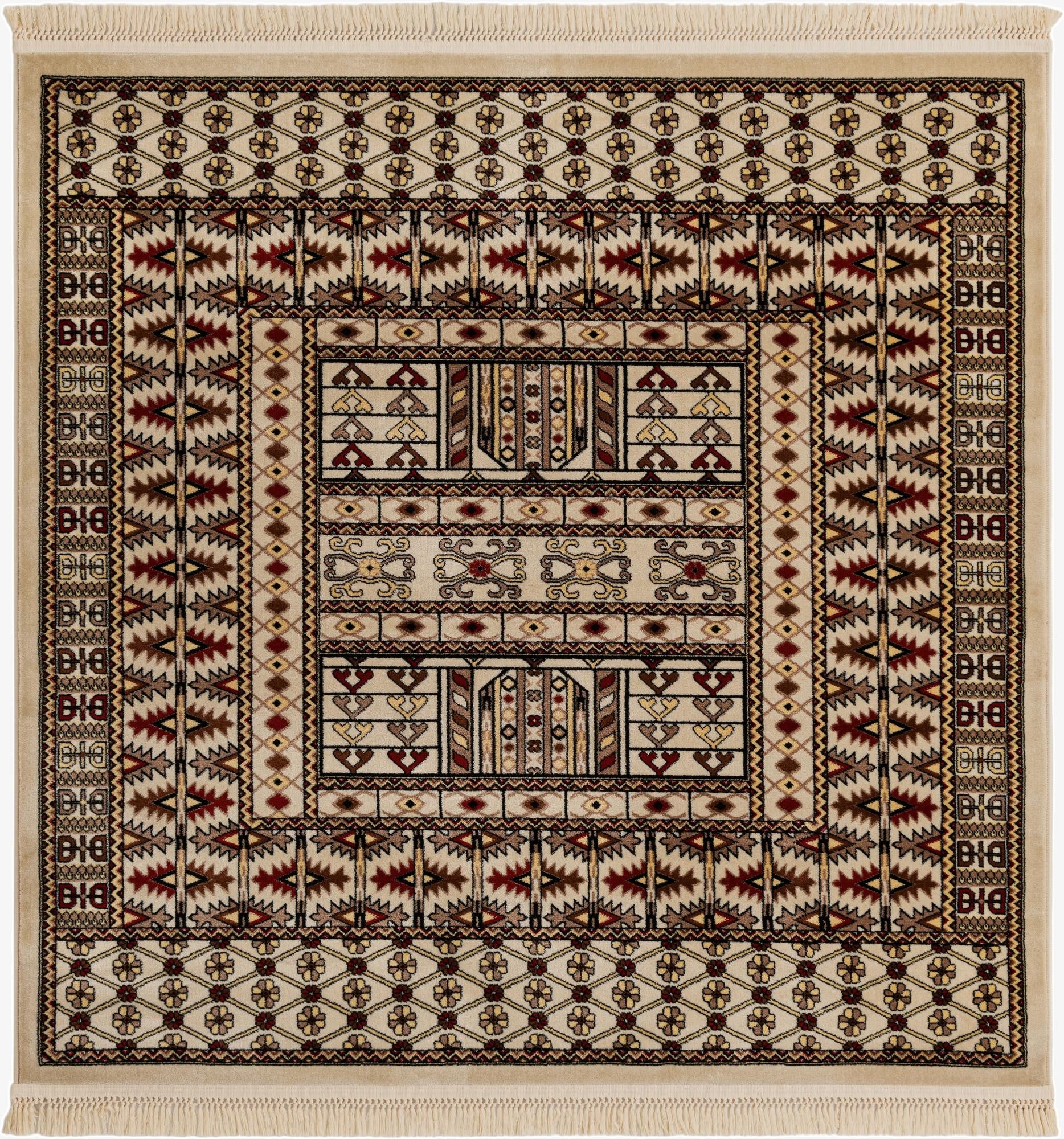6' x 6' Bokhara Square Rug