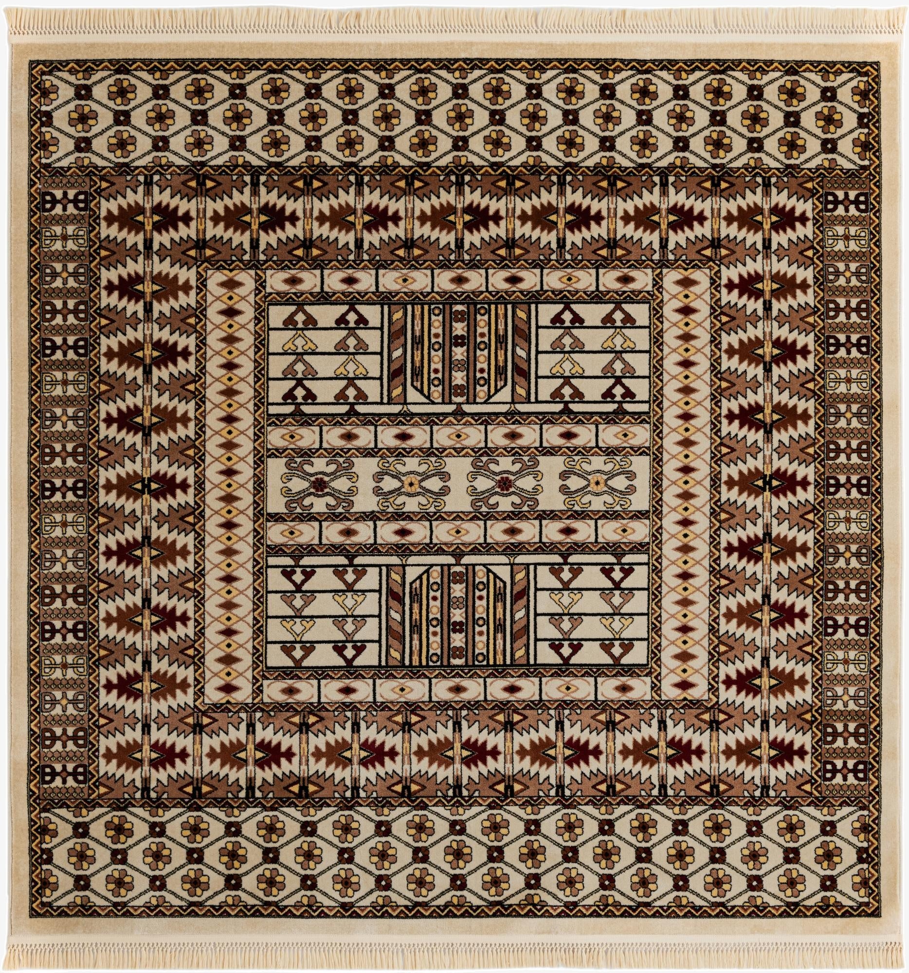 7' 10 x 7' 10 Bokhara Square Rug
