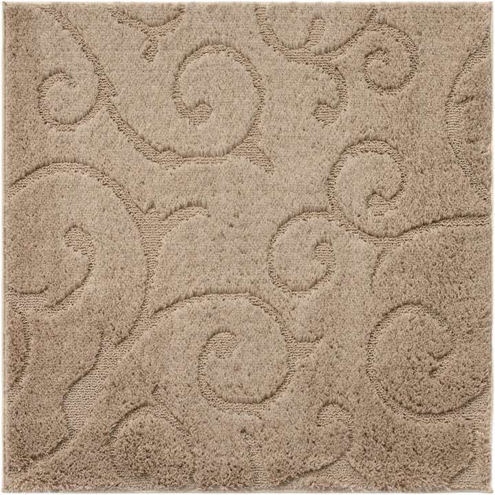 4' x 4' Botanical Shag Square Rug