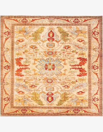 Beige Boutique Square Rug
