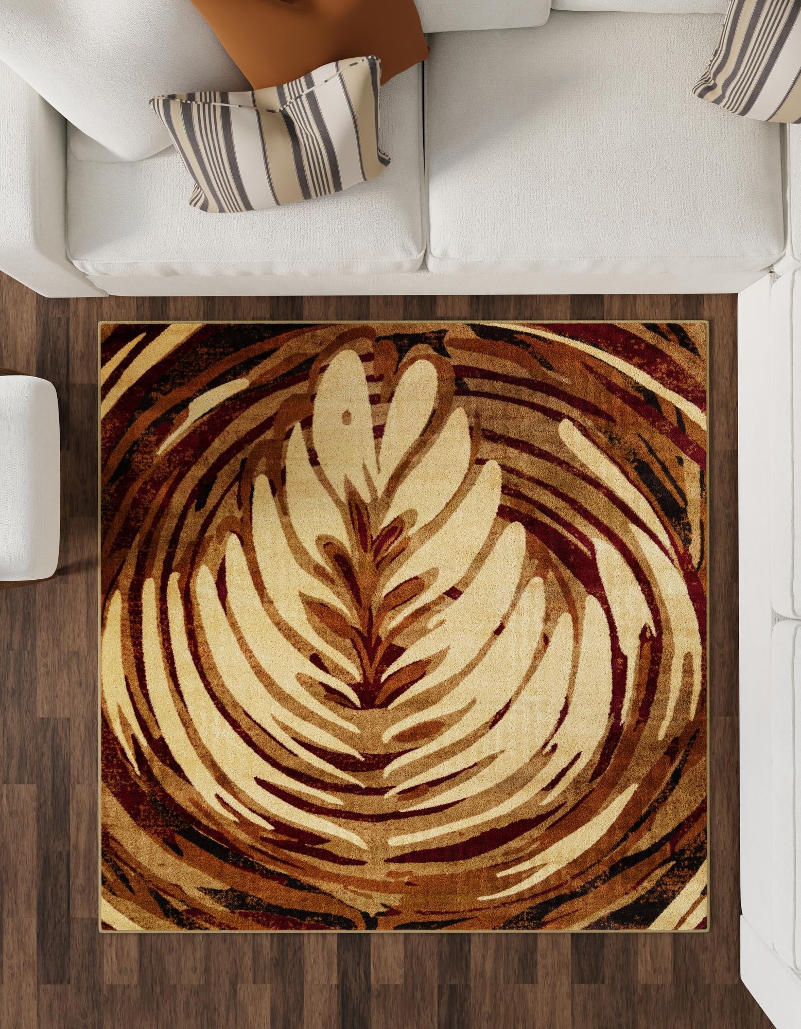 10' x 10' Cafe Square Rug