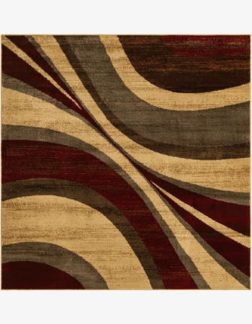 Beige Coffee Shop Square Rug