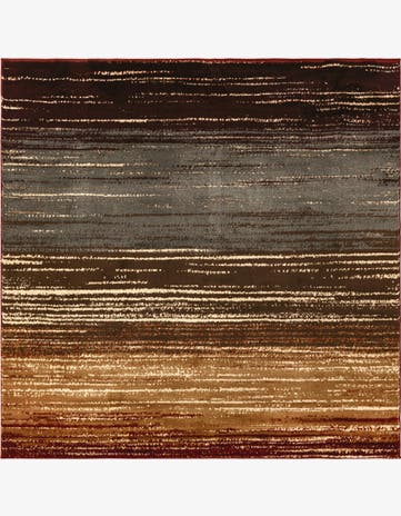 Beige Coffee Shop Square Rug