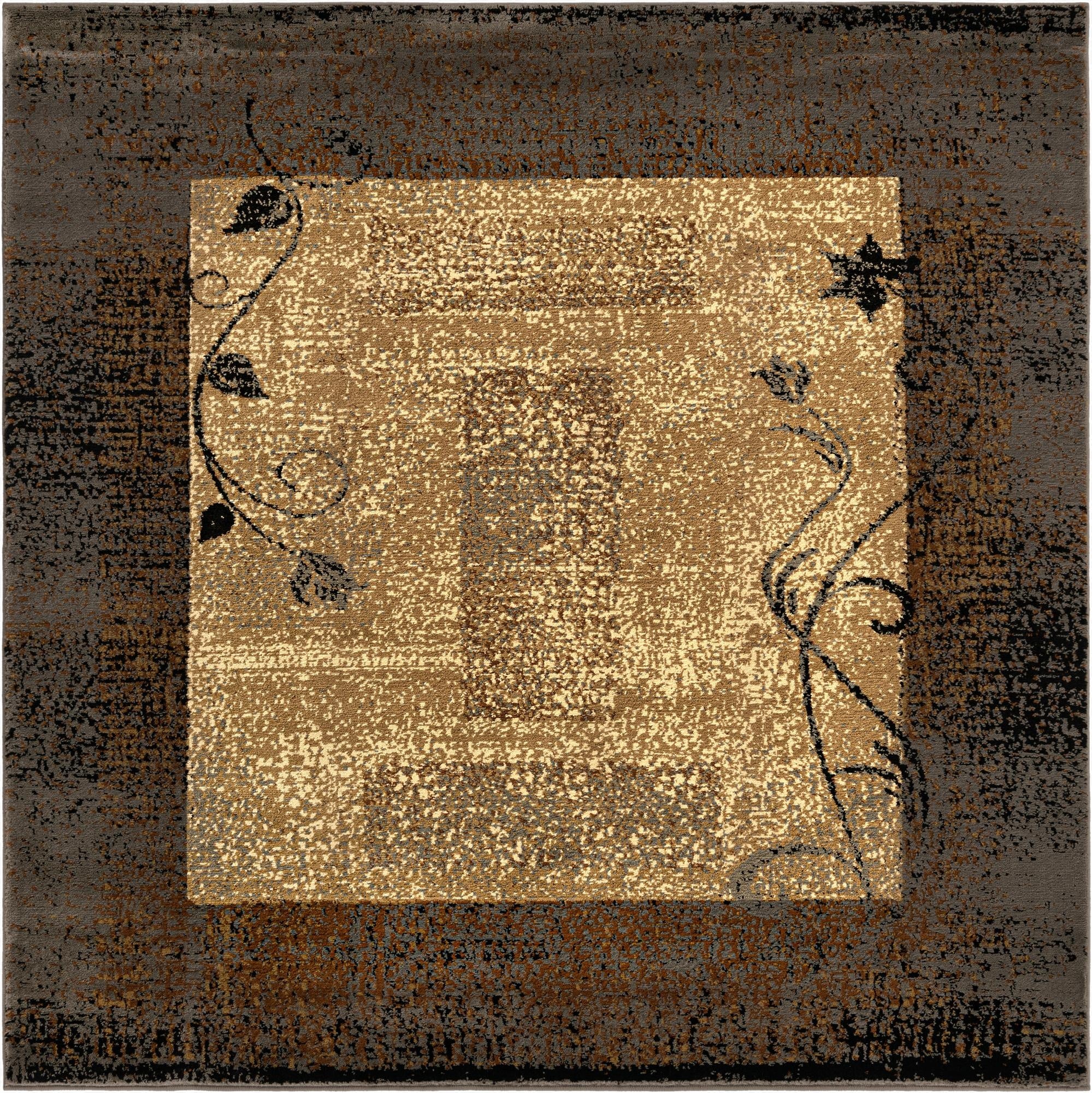 6' x 6' Coffee Shop Square Rug