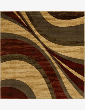 7' 10 x 7' 10 Coffee Shop Square Rug