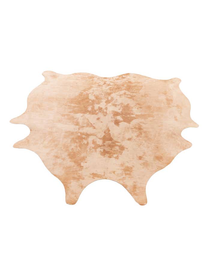 6' 2 x 6' 6 Cowhide Leather Square Rug