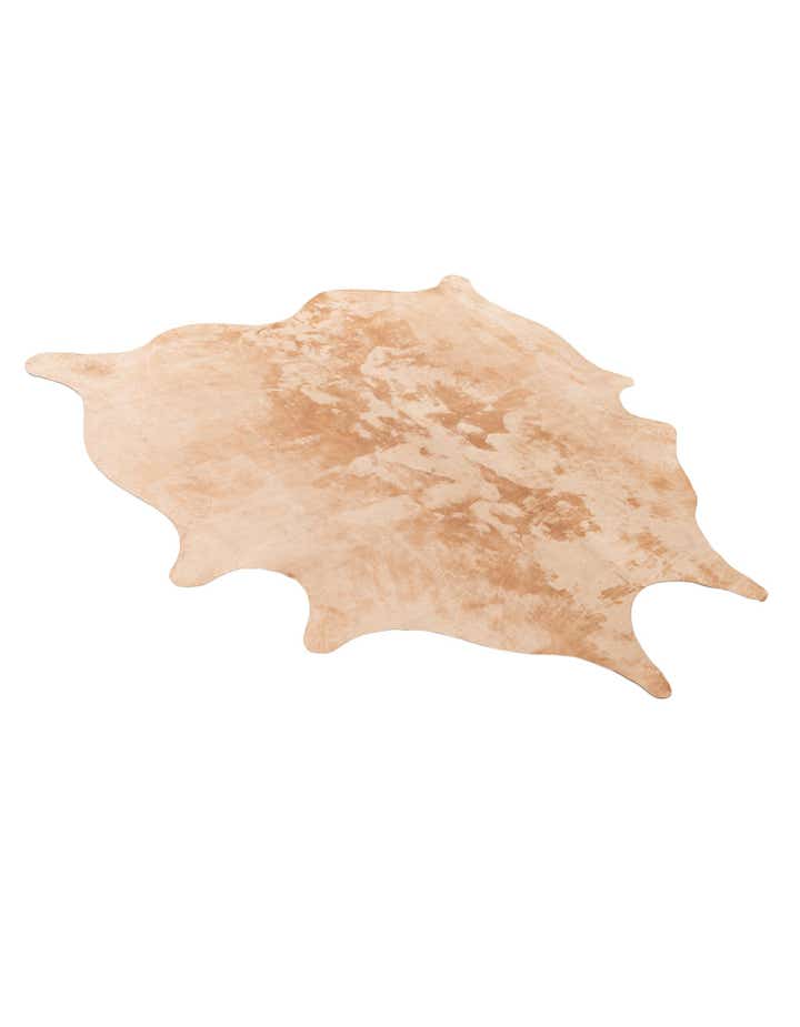 6' 2 x 6' 6 Cowhide Leather Square Rug