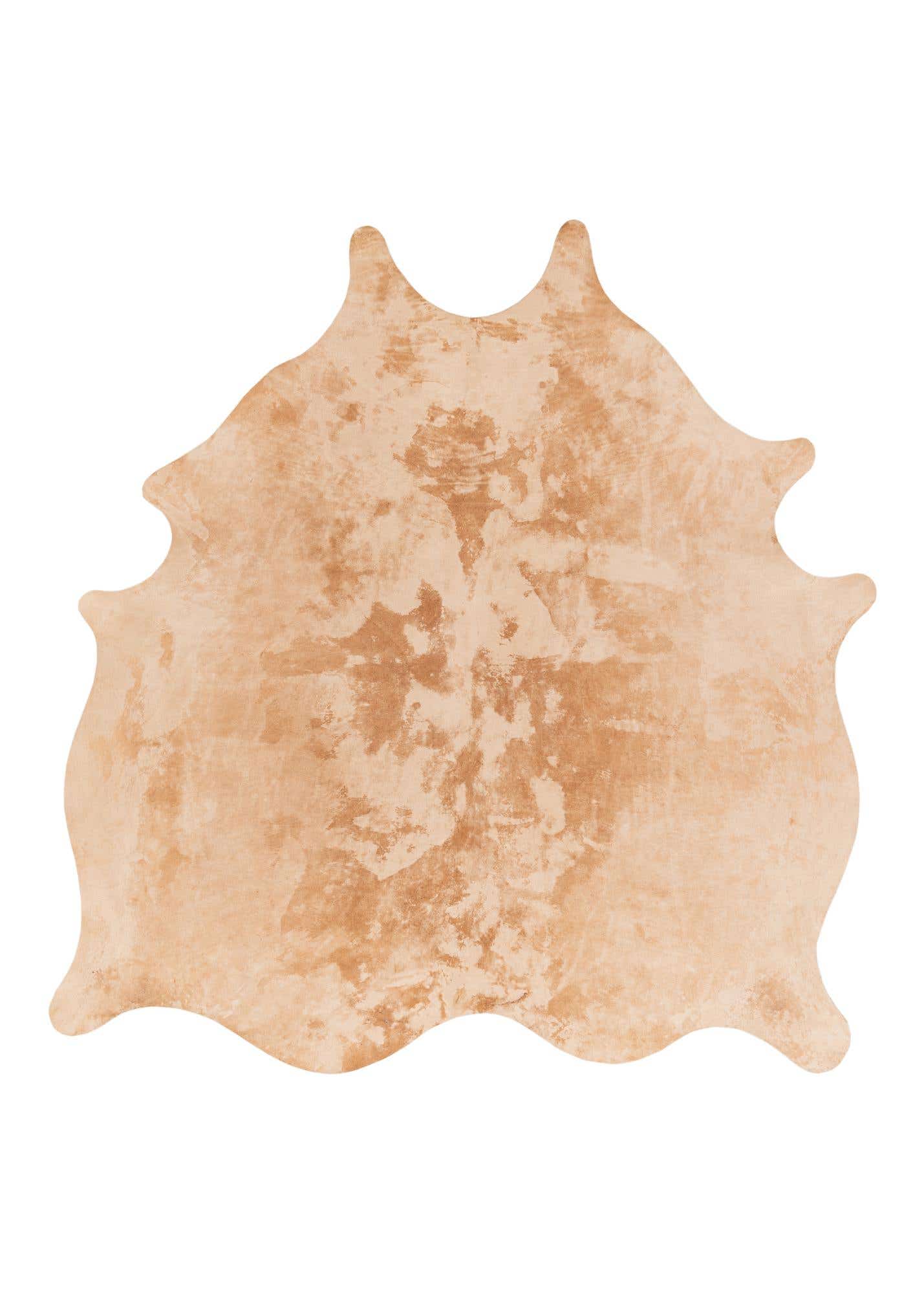 6' 2 x 6' 6 Cowhide Leather Square Rug