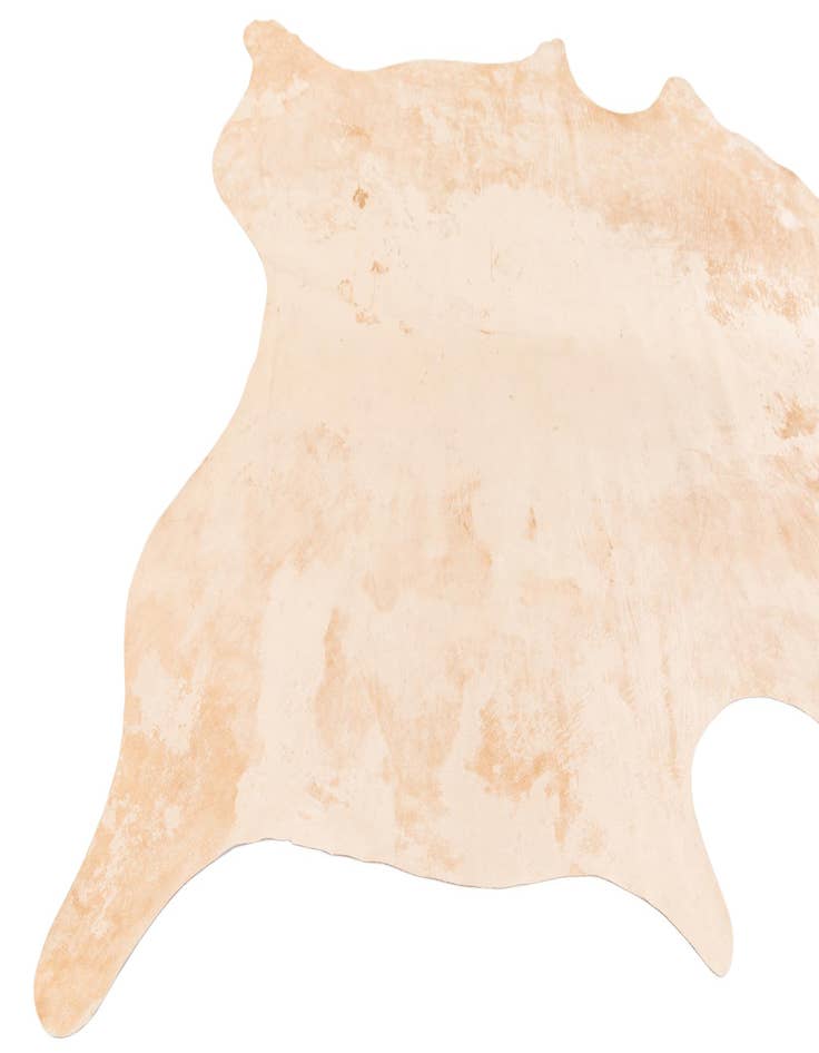 Detail image of 6' 4 x 6' 11 Cowhide Leather Square Rug