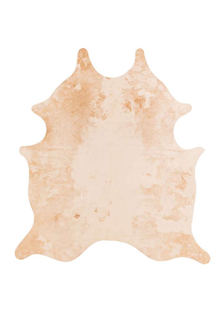 6' 4 x 6' 11 Cowhide Leather Square Rug