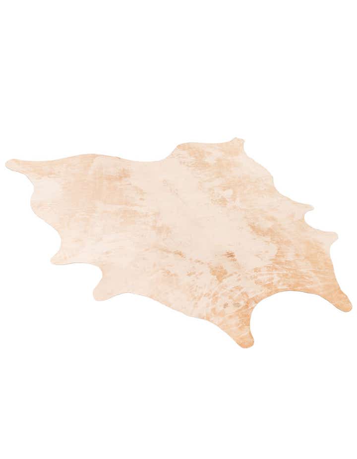 6' 4 x 6' 6 Cowhide Leather Square Rug