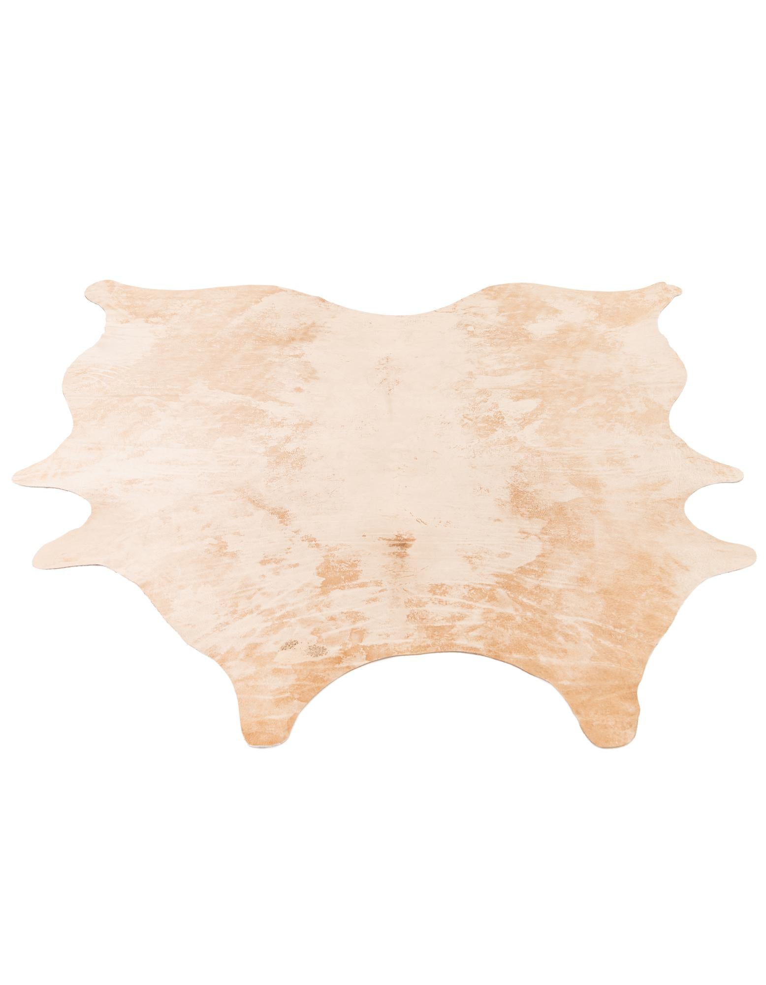 6' 4 x 6' 6 Cowhide Leather Square Rug