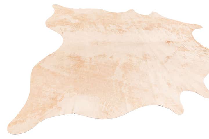 6' 4 x 6' 6 Cowhide Leather Square Rug