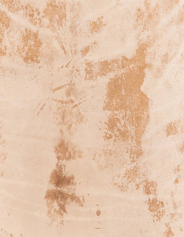 Detail image of 6' 4 x 6' 6 Cowhide Leather Square Rug