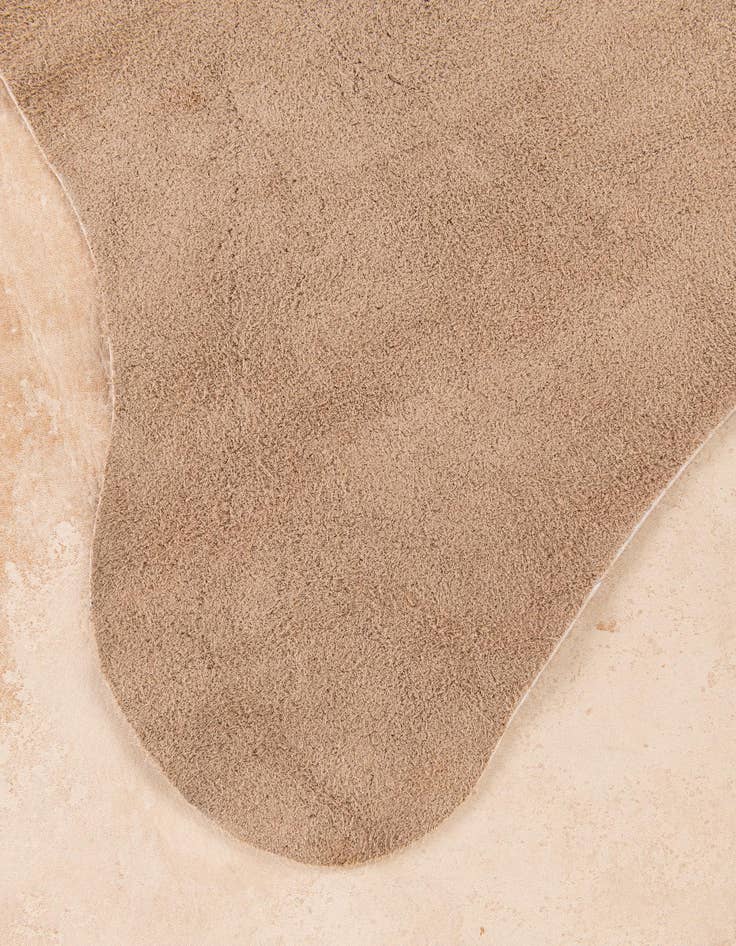 Detail image of 6' 4 x 6' 6 Cowhide Leather Square Rug