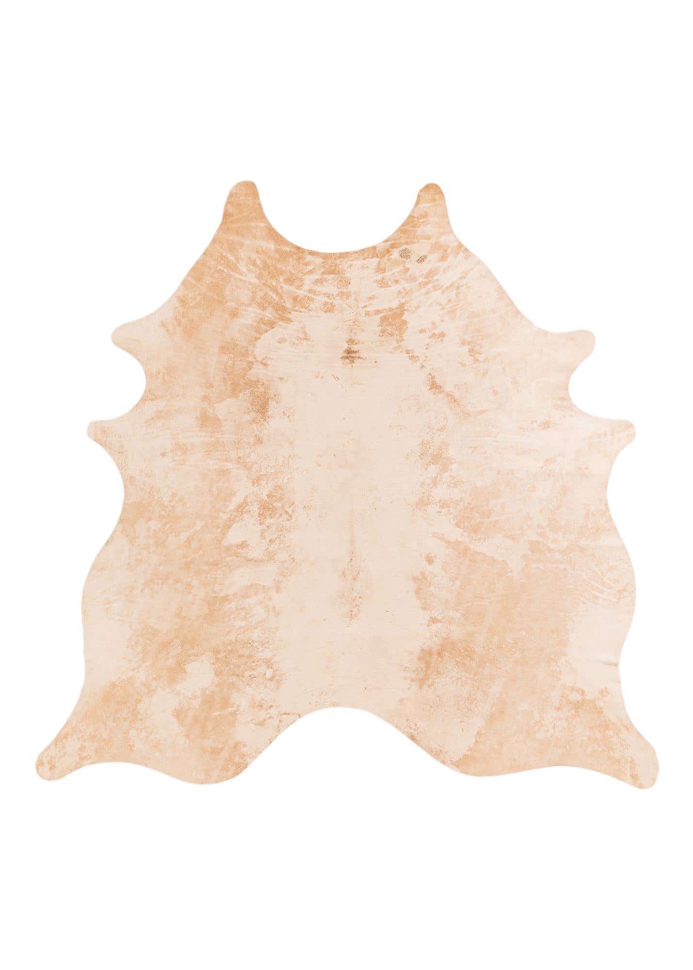 6' 4 x 6' 6 Cowhide Leather Square Rug