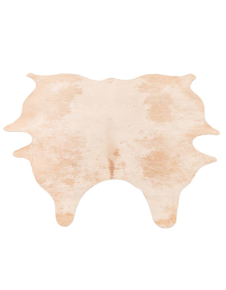 Detail image of 6' 1 x 6' 7 Cowhide Leather Square Rug