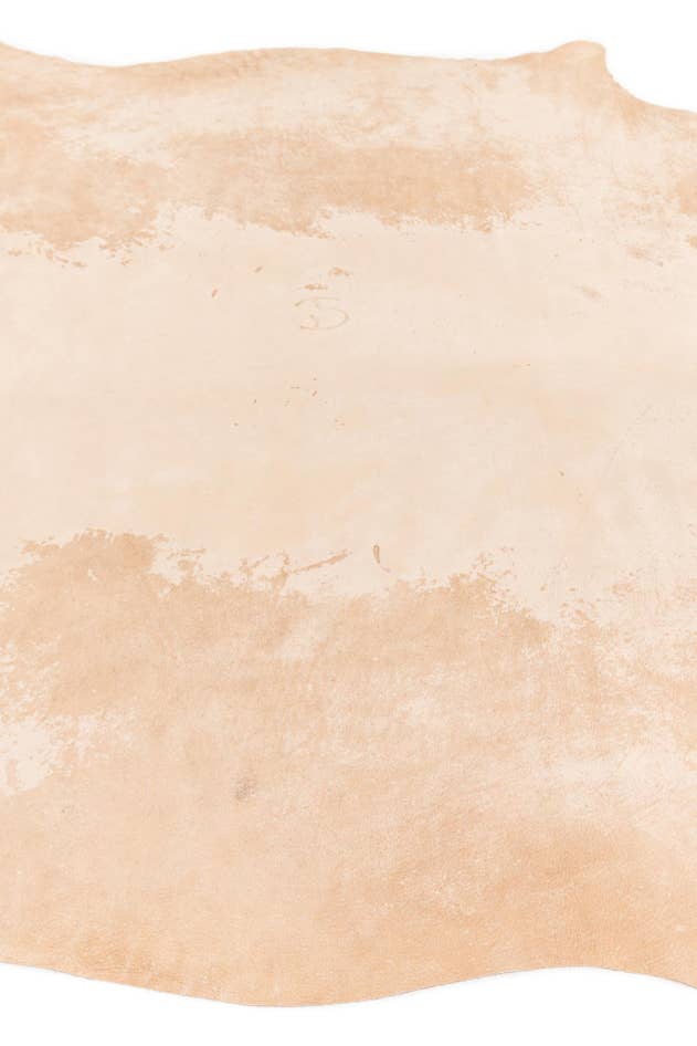Detail image of 6' 1 x 6' 7 Cowhide Leather Square Rug