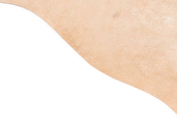 Detail image of 6' 1 x 6' 7 Cowhide Leather Square Rug