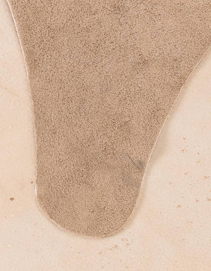Detail image of 6' 1 x 6' 7 Cowhide Leather Square Rug