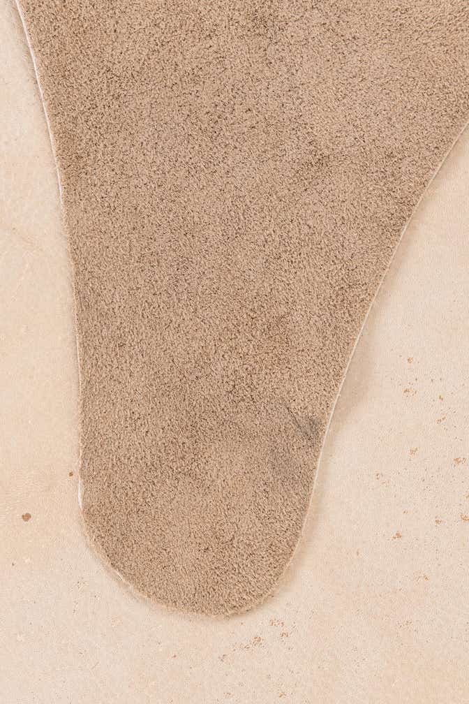 6' 1 x 6' 7 Cowhide Leather Square Rug