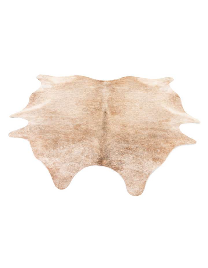 7' x 7' 1 Cowhide Leather Square Rug