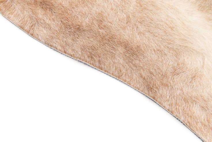 Detail image of 7' x 7' 1 Cowhide Leather Square Rug