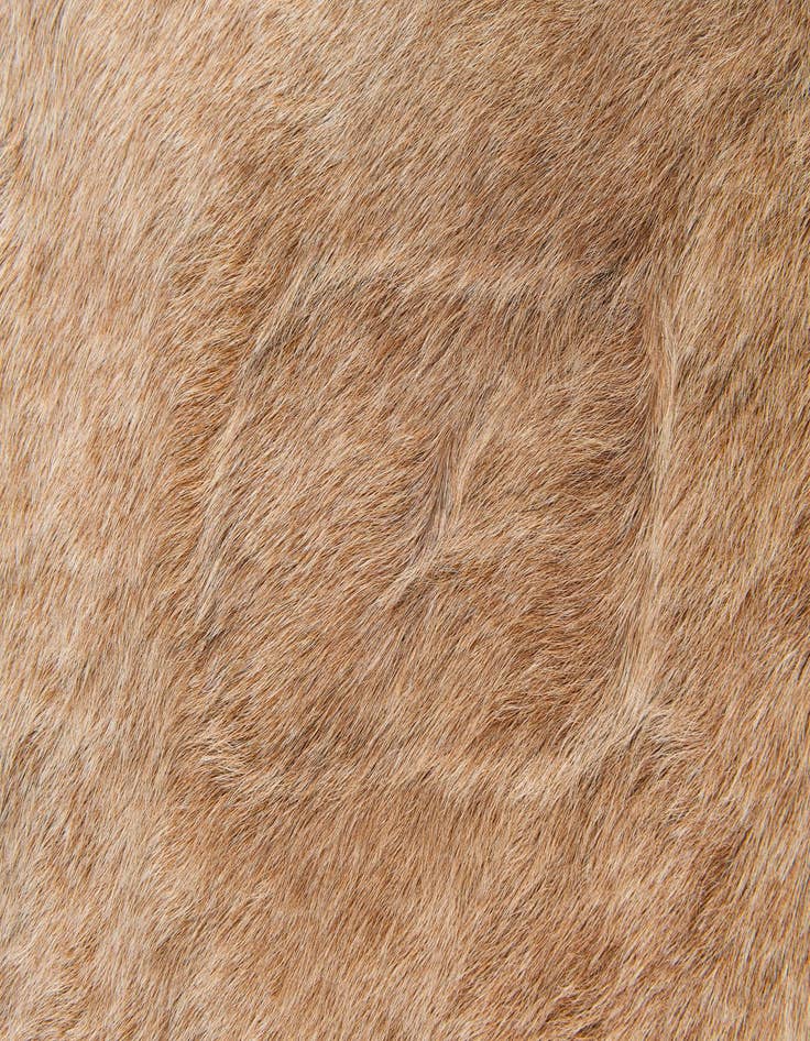 Detail image of 7' x 7' 1 Cowhide Leather Square Rug