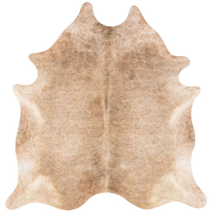 7' x 7' 1 Cowhide Leather Square Rug