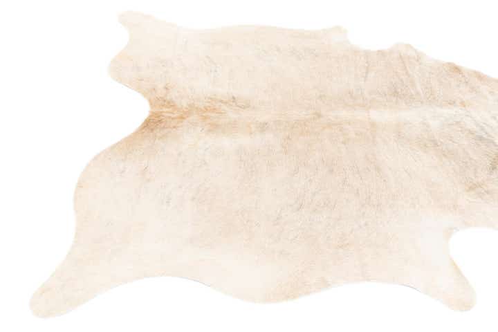 5' 10 x 6' 5 Cowhide Leather Square Rug