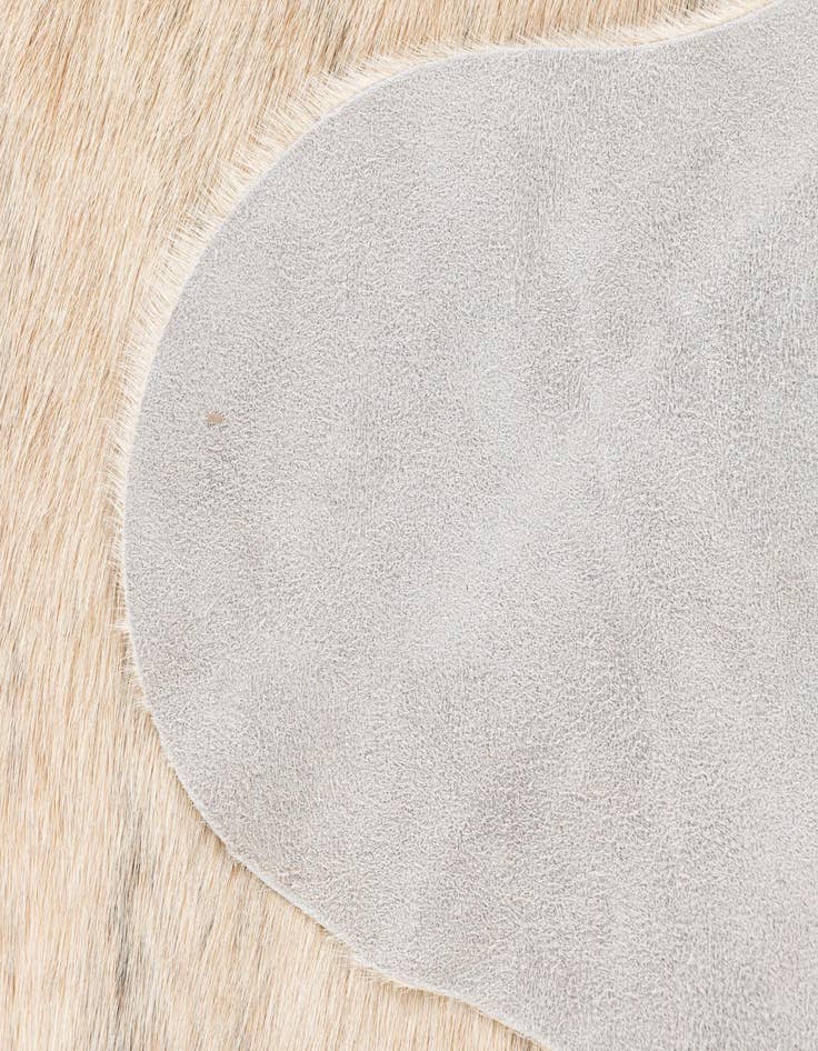 Detail image of 5' 10 x 6' 5 Cowhide Leather Square Rug