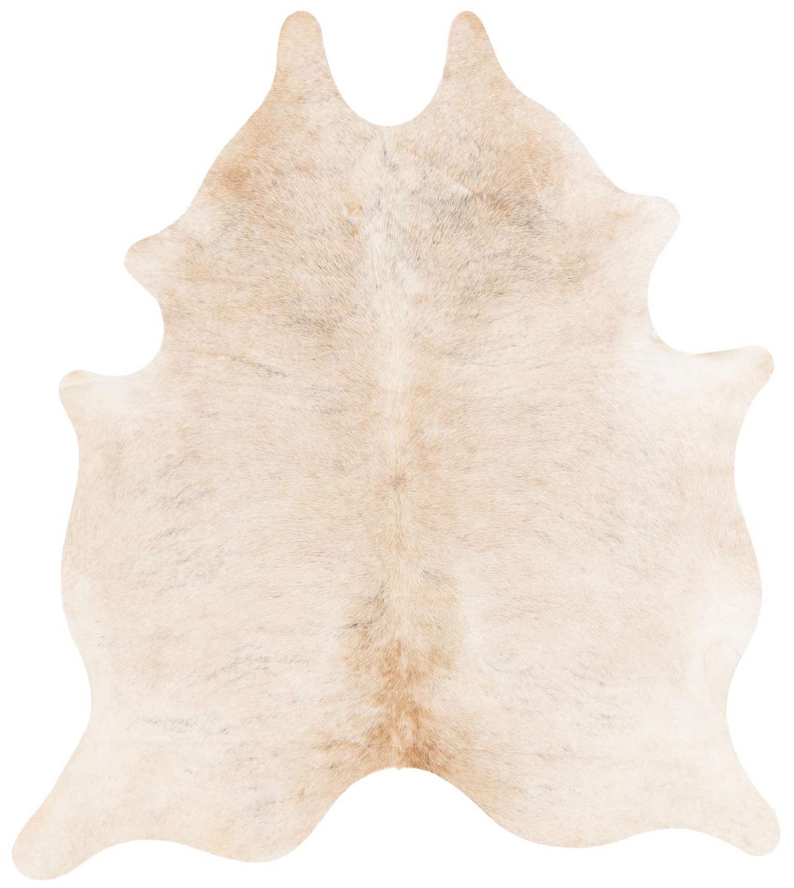 5' 10 x 6' 5 Cowhide Leather Square Rug