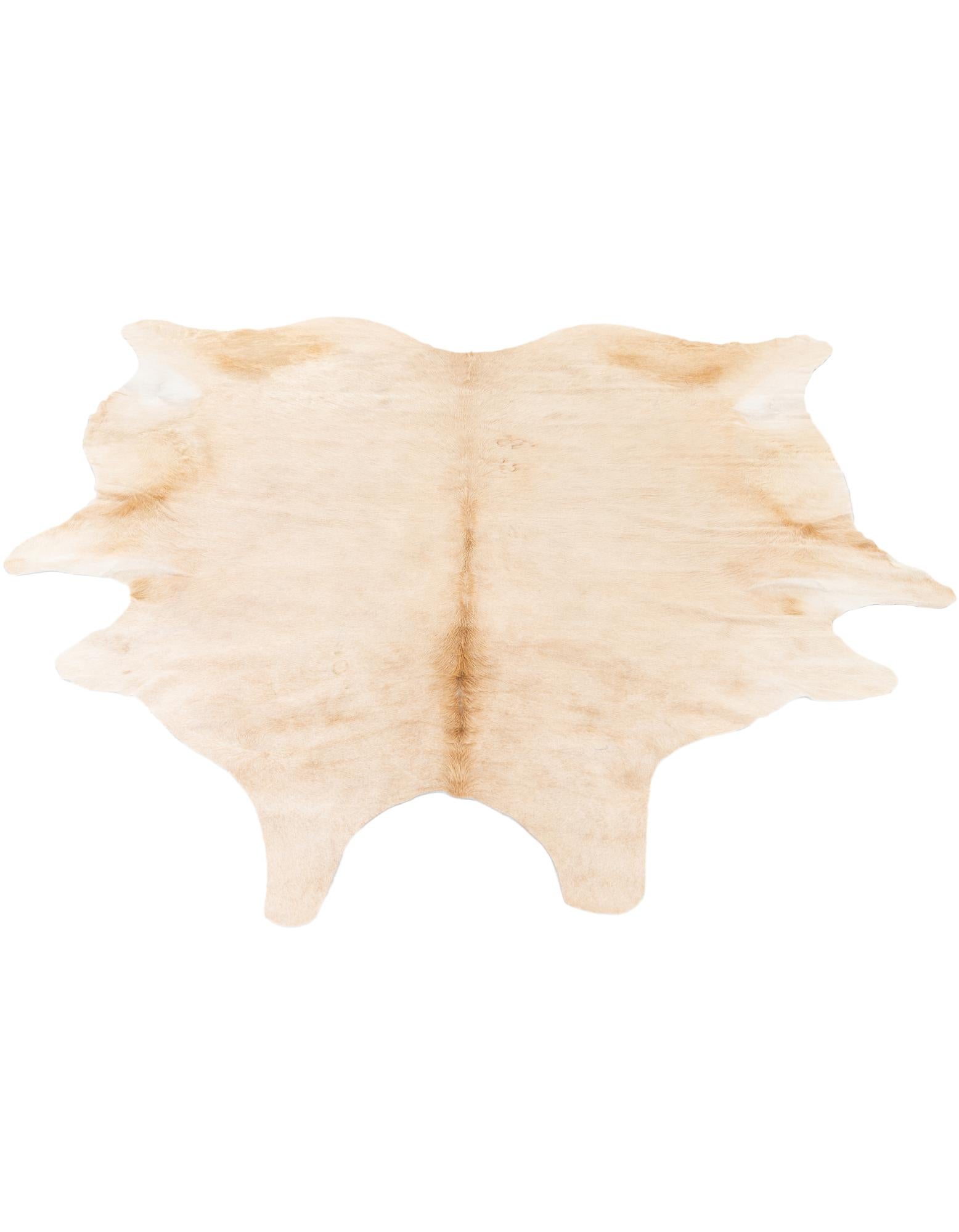 6' 2 x 6' 8 Cowhide Leather Square Rug