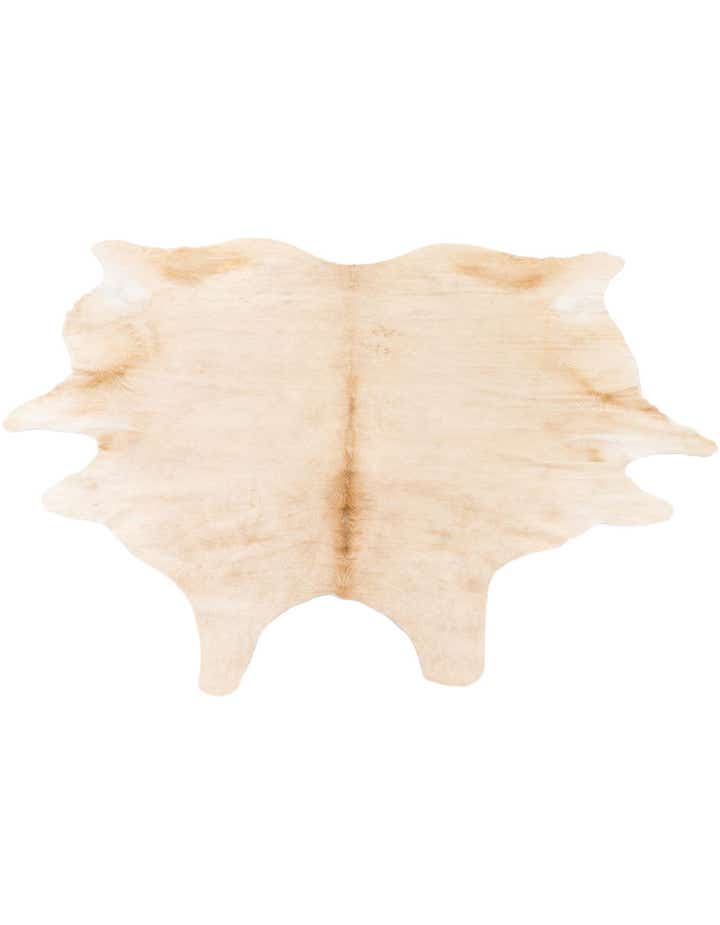 6' 2 x 6' 8 Cowhide Leather Square Rug