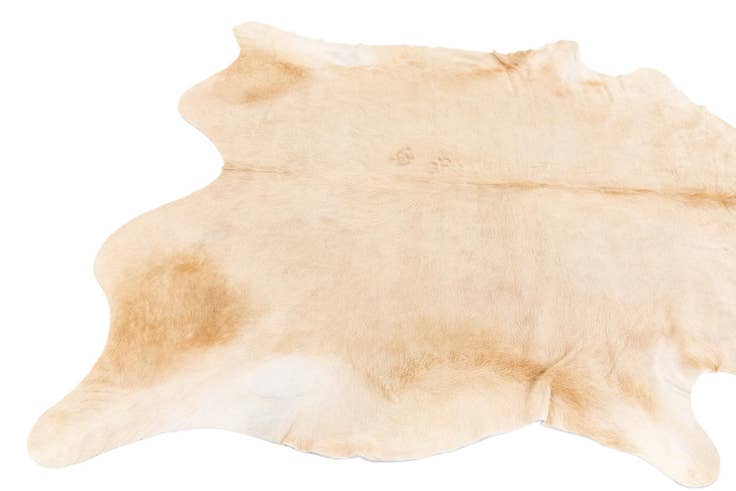 Detail image of 6' 2 x 6' 8 Cowhide Leather Square Rug