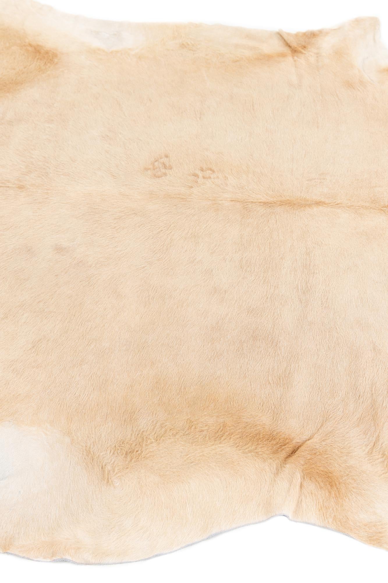 6' 2 x 6' 8 Cowhide Leather Square Rug