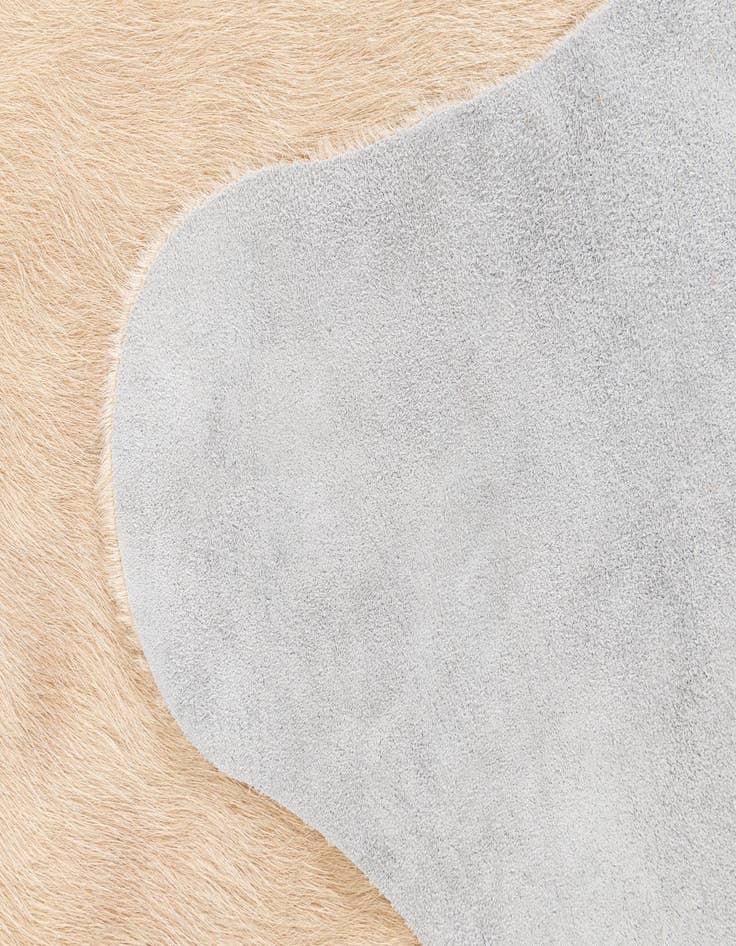 Detail image of 6' 2 x 6' 8 Cowhide Leather Square Rug