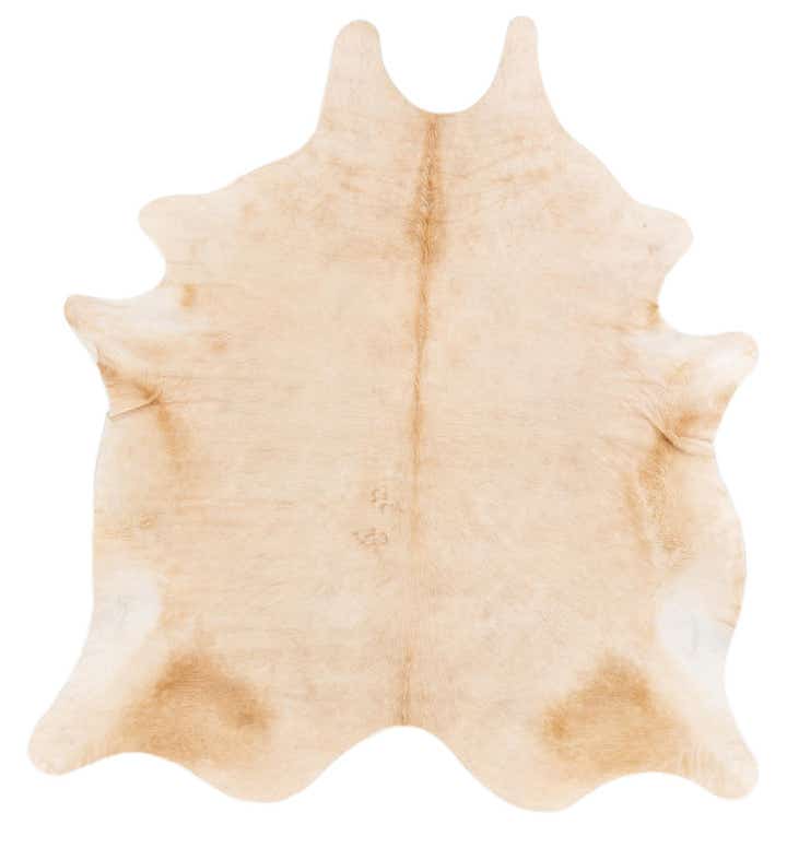 6' 2 x 6' 8 Cowhide Leather Square Rug