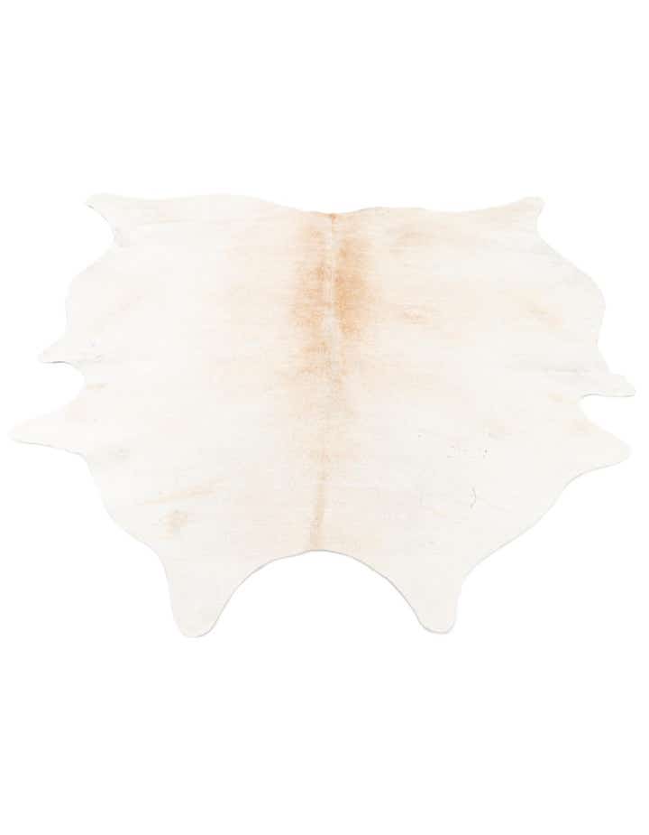 5' 11 x 6' 5 Cowhide Leather Square Rug