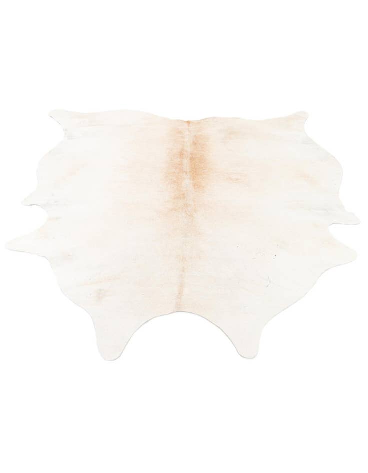 Detail image of 5' 11 x 6' 5 Cowhide Leather Square Rug