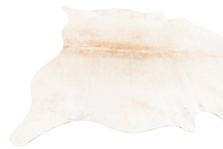 Detail image of 5' 11 x 6' 5 Cowhide Leather Square Rug