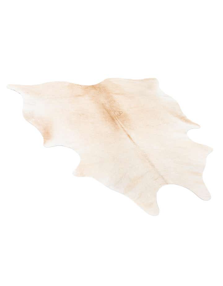 5' 4 x 5' 11 Cowhide Leather Square Rug