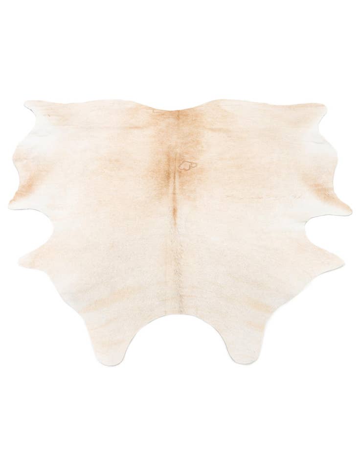 Detail image of 5' 4 x 5' 11 Cowhide Leather Square Rug