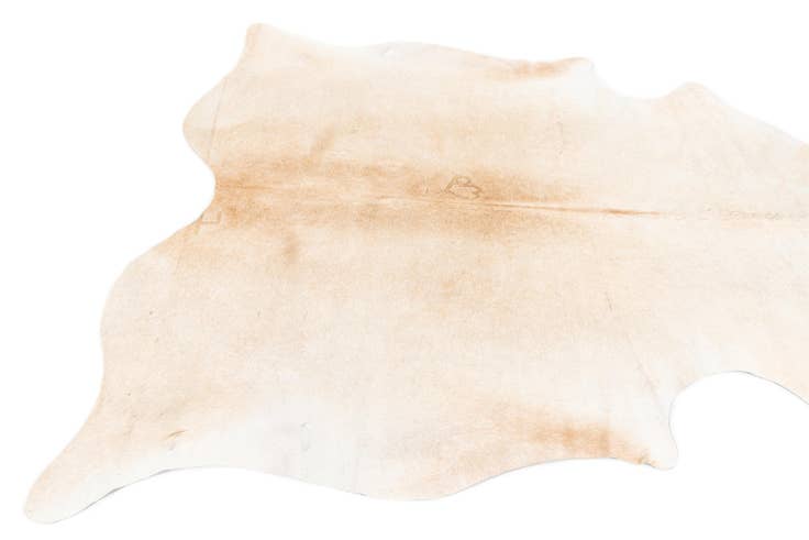 Detail image of 5' 4 x 5' 11 Cowhide Leather Square Rug