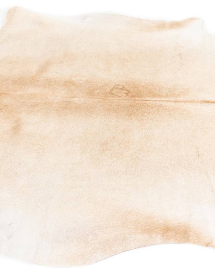 Detail image of 5' 4 x 5' 11 Cowhide Leather Square Rug