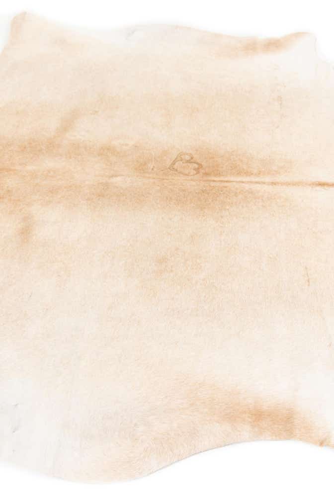 5' 4 x 5' 11 Cowhide Leather Square Rug