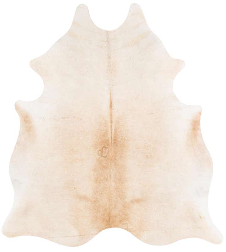 5' 4 x 5' 11 Cowhide Leather Square Rug