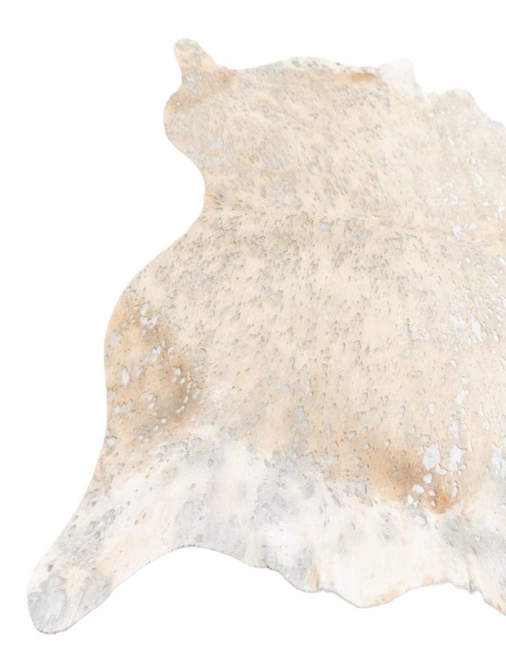 Detail image of 6' 2 x 6' 10 Cowhide Leather Square Rug