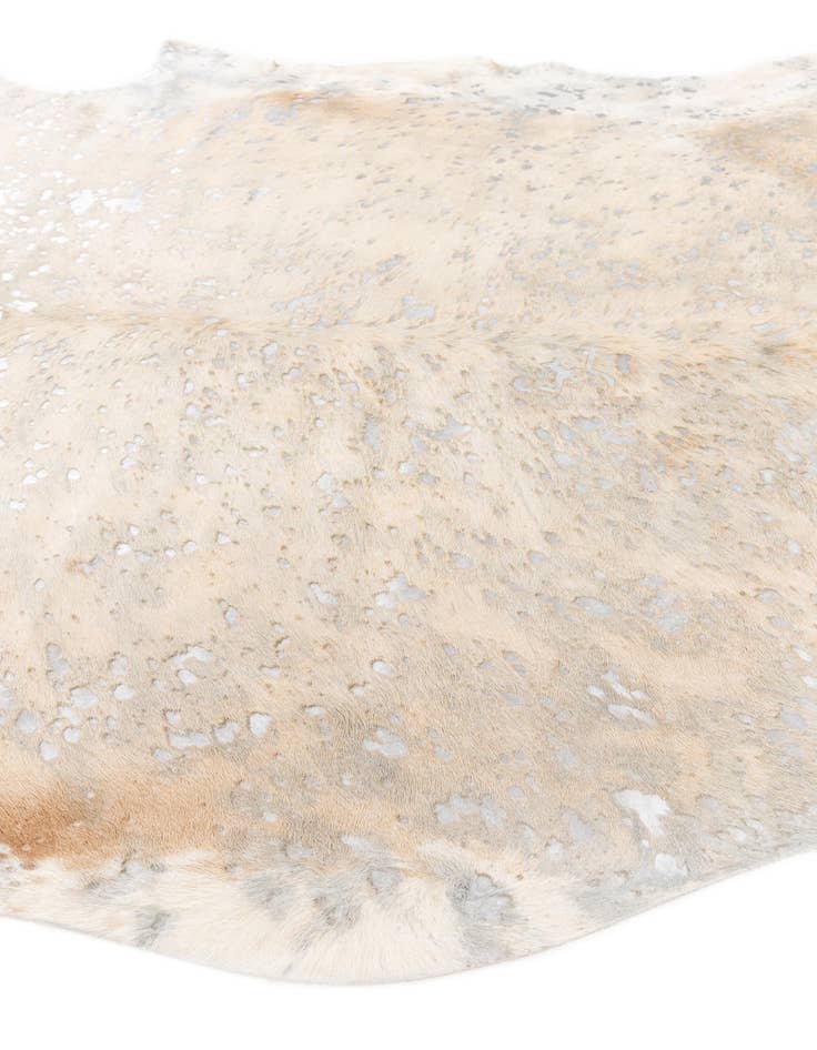 Detail image of 6' 2 x 6' 10 Cowhide Leather Square Rug